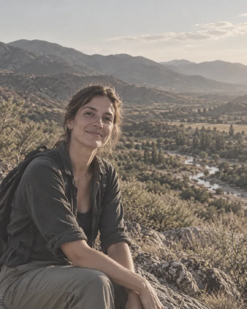 Retrato de Malena en el valle de Traslasierra